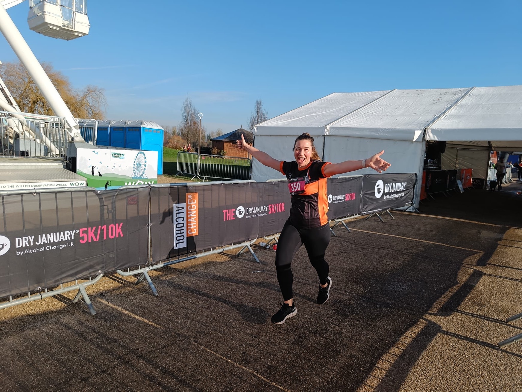 Dry January 2025 10k Willen Park runner