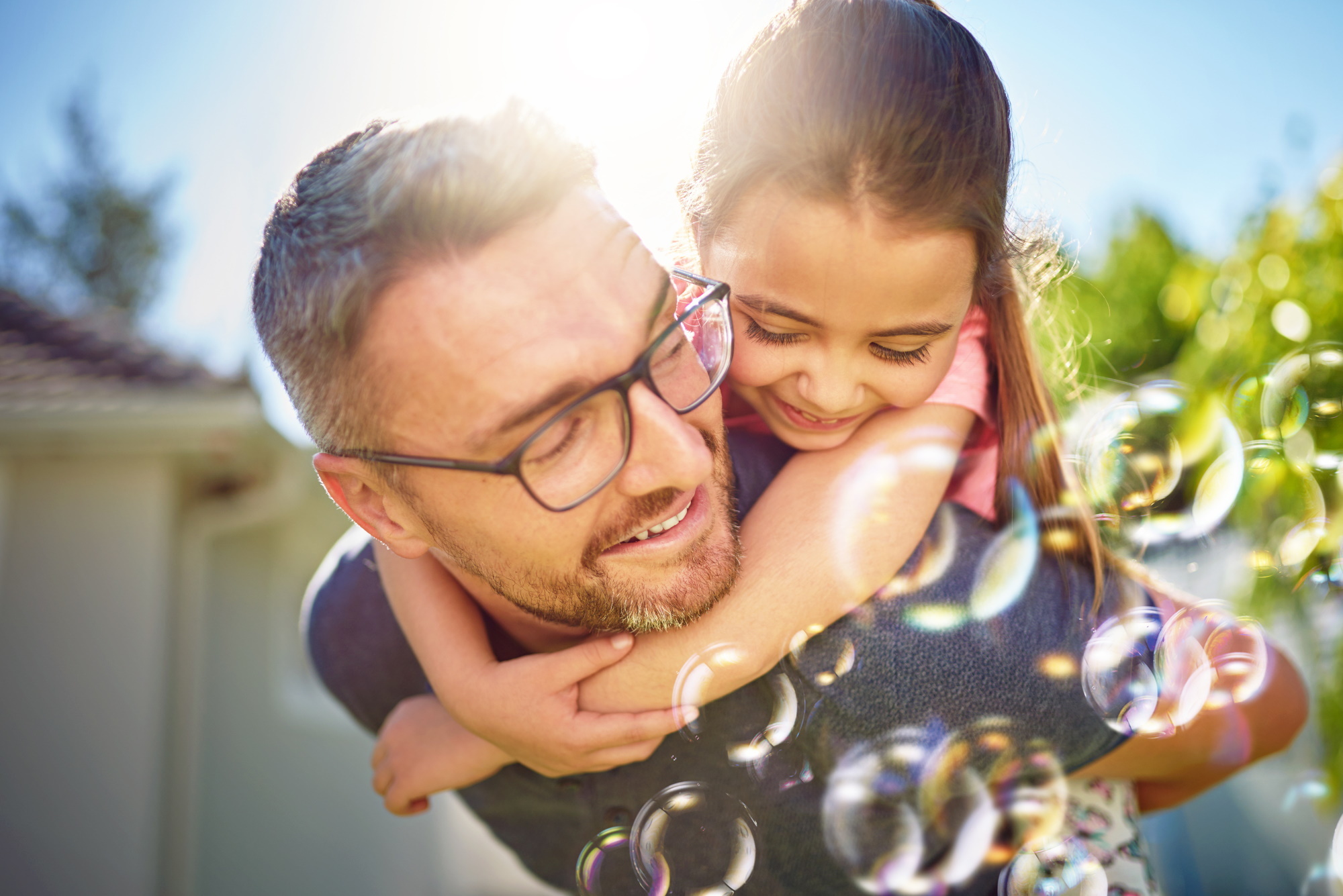 Father Playing With Daughter