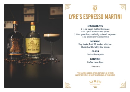 Lyres Espresso Martini oz 1