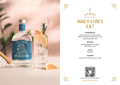 Lyres Recipe Cards A6 GT