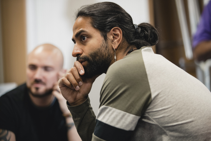 Man looking thoughtful