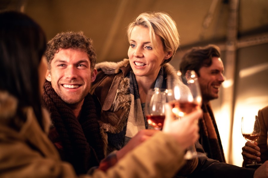 Socialising With An Alcoholic Drink Small