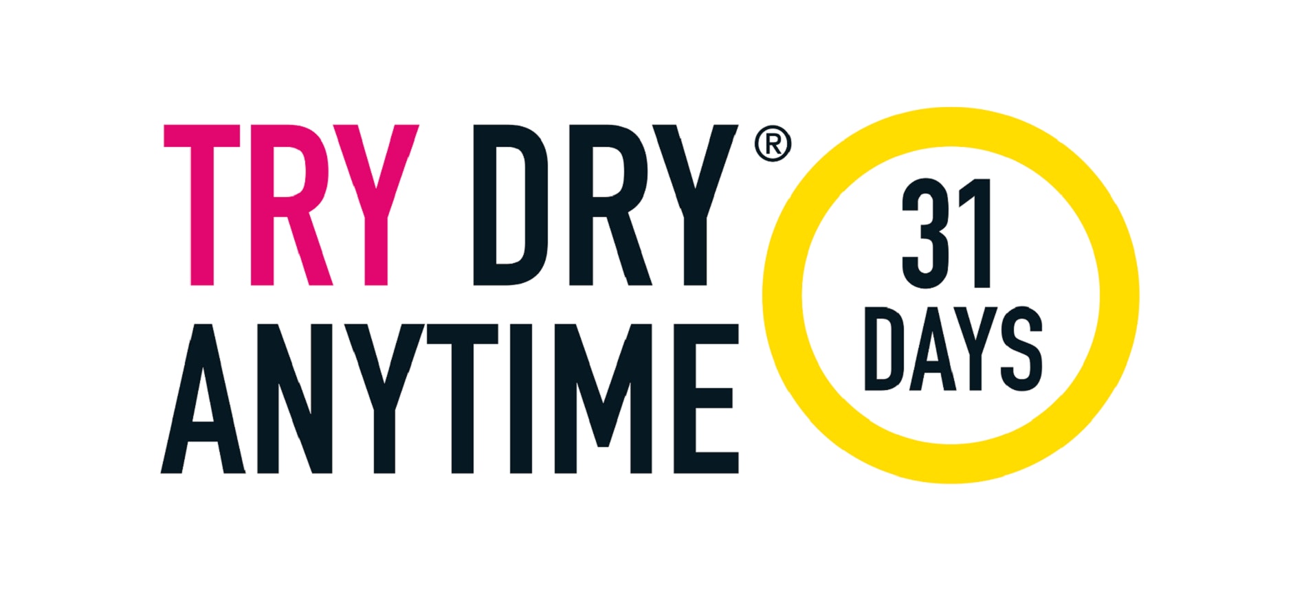 TRYDRY ANYTIME Logo Portrait 31 Days RGB Banner 1900px
