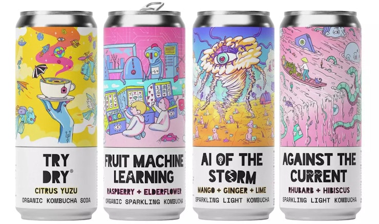 Counter culture drinks kombucha soda cans