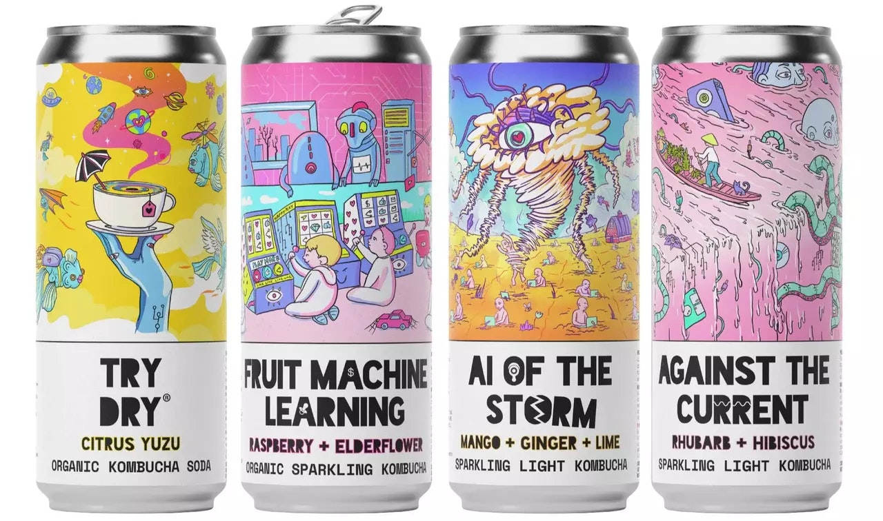 Counter culture drinks kombucha soda cans