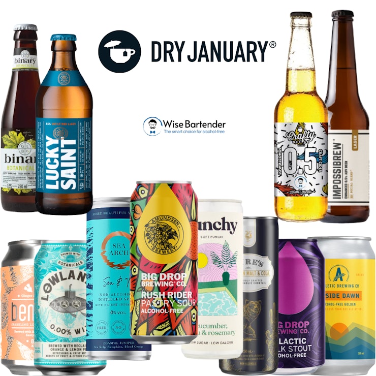 Dry january 12 drinks alcohol free wise pack 3662 p