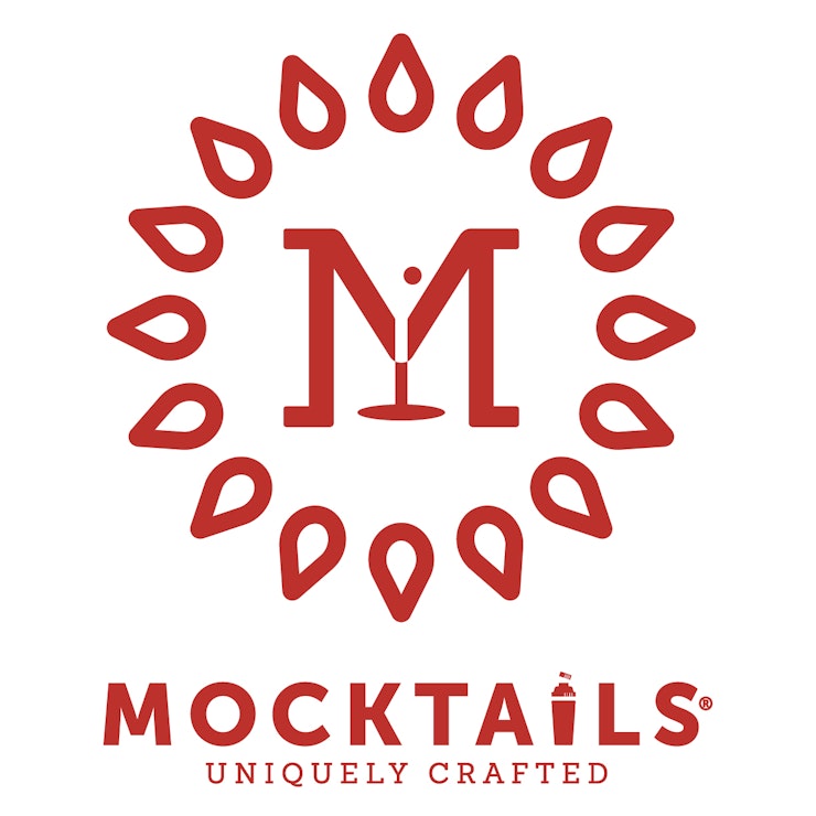 Mocktails lockup stacked red